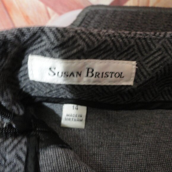 Susan Bristol checker board design skirt NWT sz 14 - Picture 5 of 5